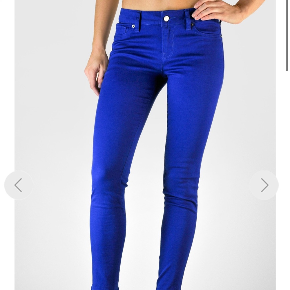 Royal Blue Bebe Skinny Jeans